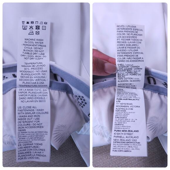 PUMA NWT DryCELL Golf Shorts Men’s 34 White – Moisture Wicking, Performance Fit - Picture 8 of 10